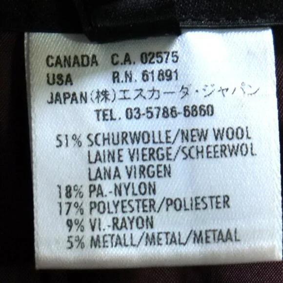 Escada red chenille and metallic skirt - Picture 9 of 11